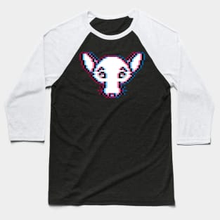 Pixelated Rad Rat (Glitched Version) Baseball T-Shirt